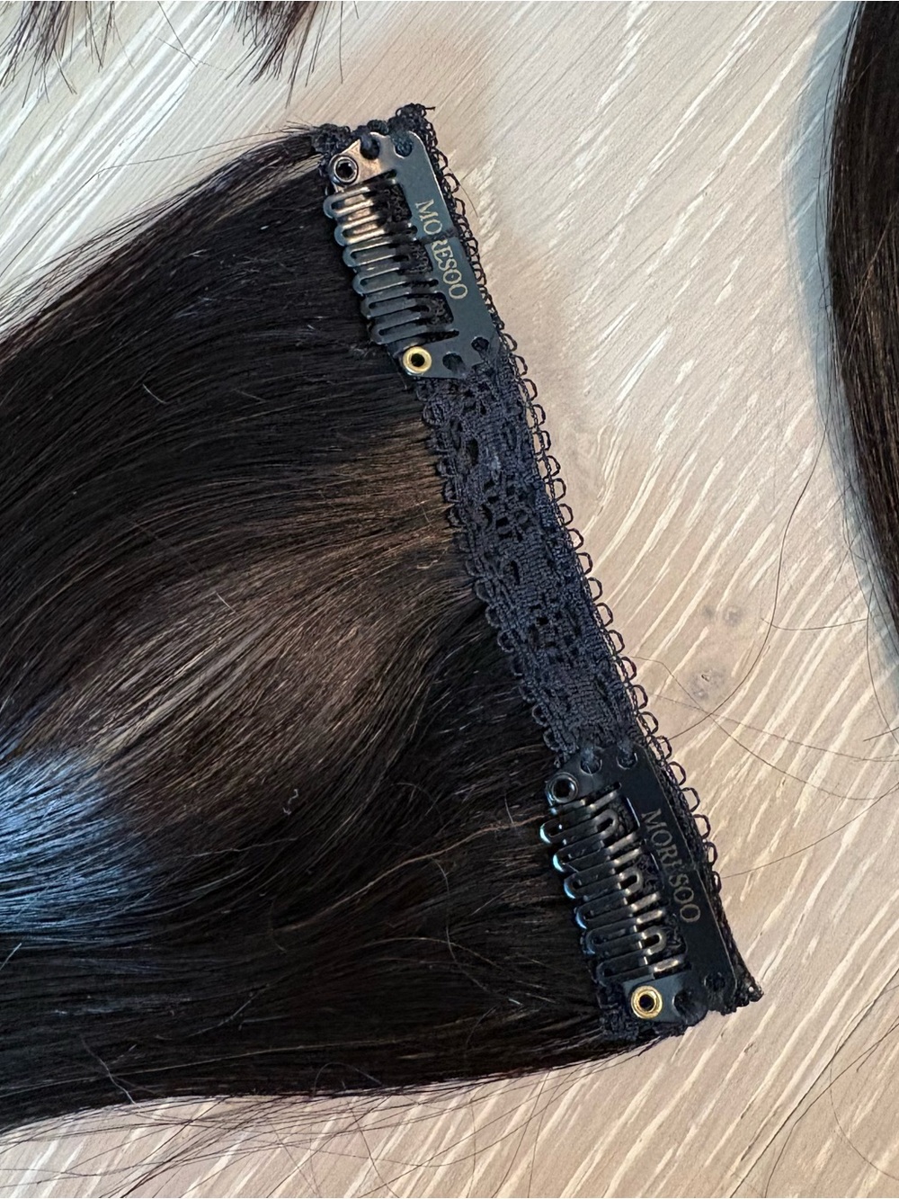 Darkest brown/natural black Clip-In Hair Extensions Set – Natural Black - Picture 7 of 9